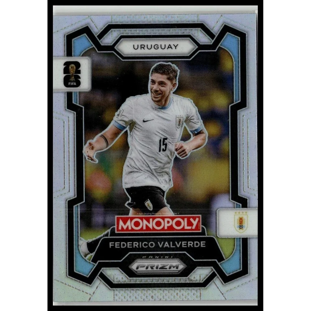 2026 Panini Prizm Monopoly World Cup Federico Valverde #65 Uruguay Silver